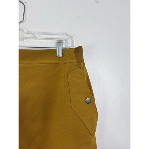 Athleta Skirt Womens 14 Venice Cargo Skirt Mustard Athletic Golf Stretch Waist - Picture 4 of 8